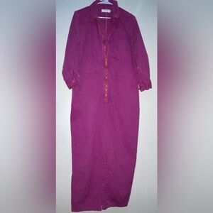 Red Sky Oversize Boho Zip Jumpsuit